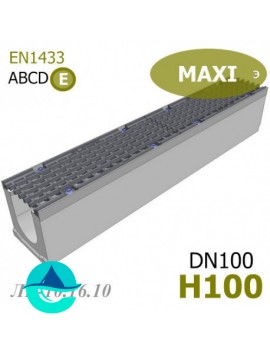 MAXI DN100 H100 лоток бетонный водоотводный 